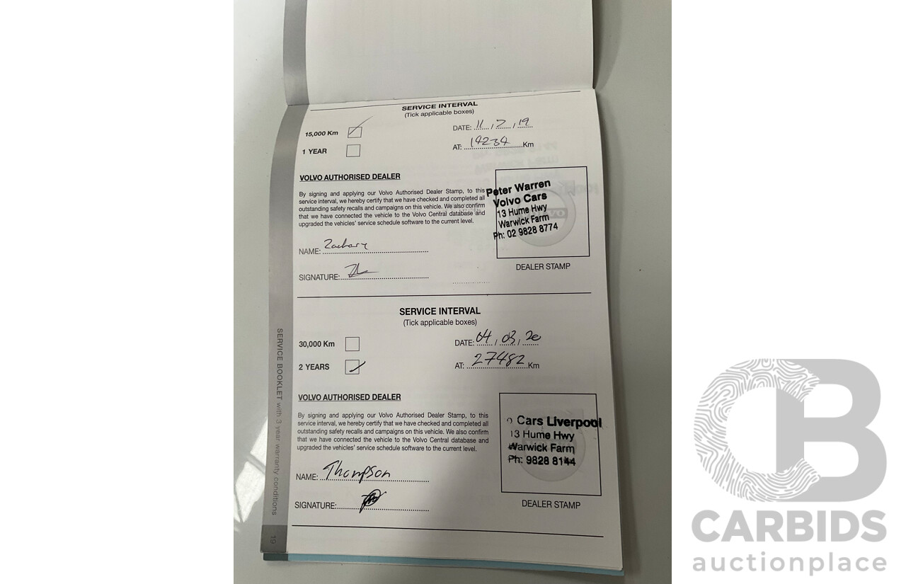 06/2018 Volvo XC60 D4 Inscription (AWD) AWD 246 MY19 4d Wagon Maple Brown Metallic Turbo Diesel 2.0L