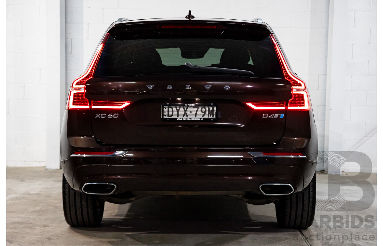 06/2018 Volvo XC60 D4 Inscription (AWD) AWD 246 MY19 4d Wagon Maple Brown Metallic Turbo Diesel 2.0L