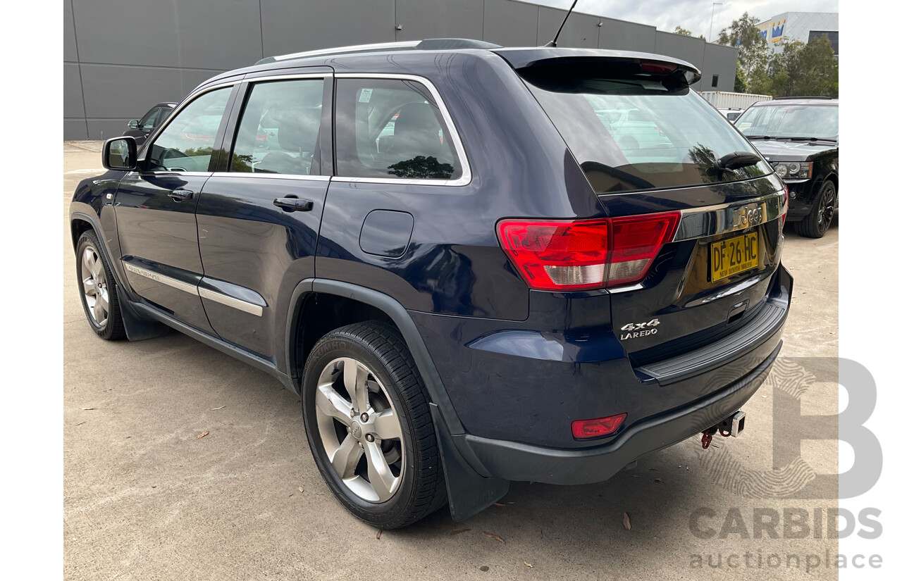 6/2012 Jeep Grand Cherokee Laredo (4x4) WK MY12 4d Wagon True Blue Pearl V6 3.6L