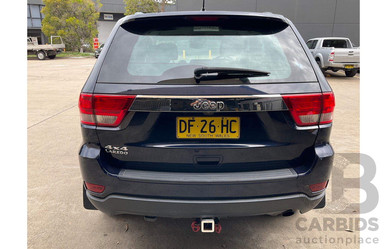 6/2012 Jeep Grand Cherokee Laredo (4x4) WK MY12 4d Wagon True Blue Pearl V6 3.6L