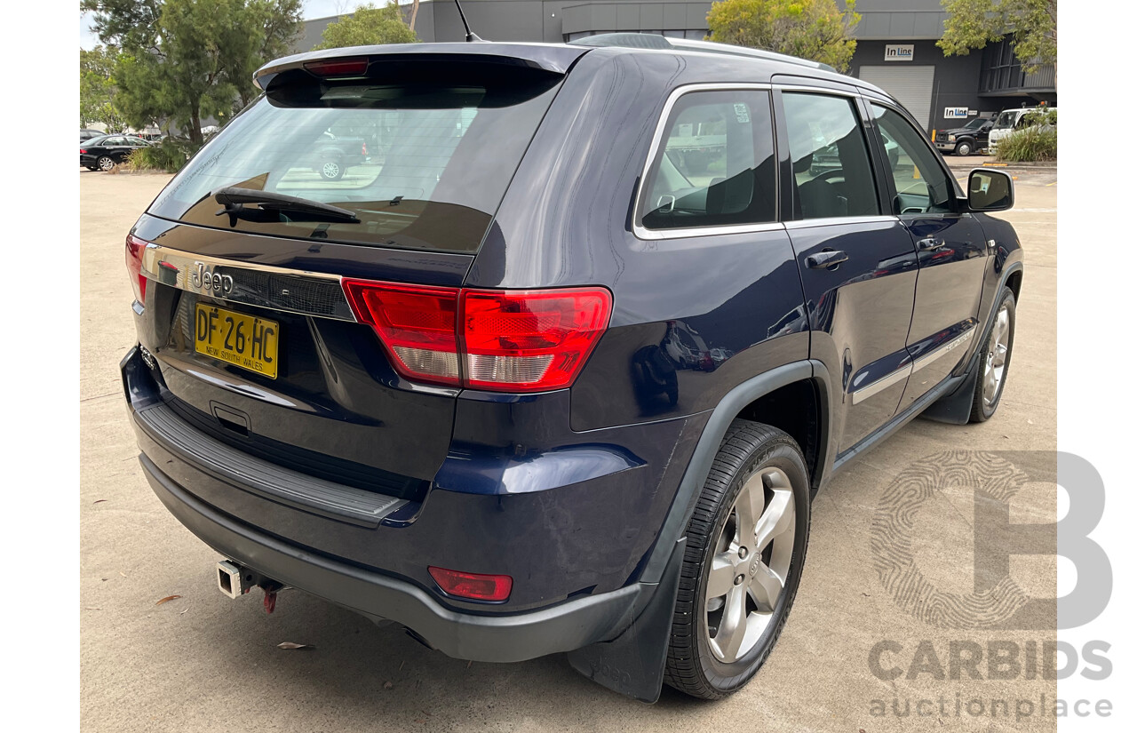 6/2012 Jeep Grand Cherokee Laredo (4x4) WK MY12 4d Wagon True Blue Pearl V6 3.6L