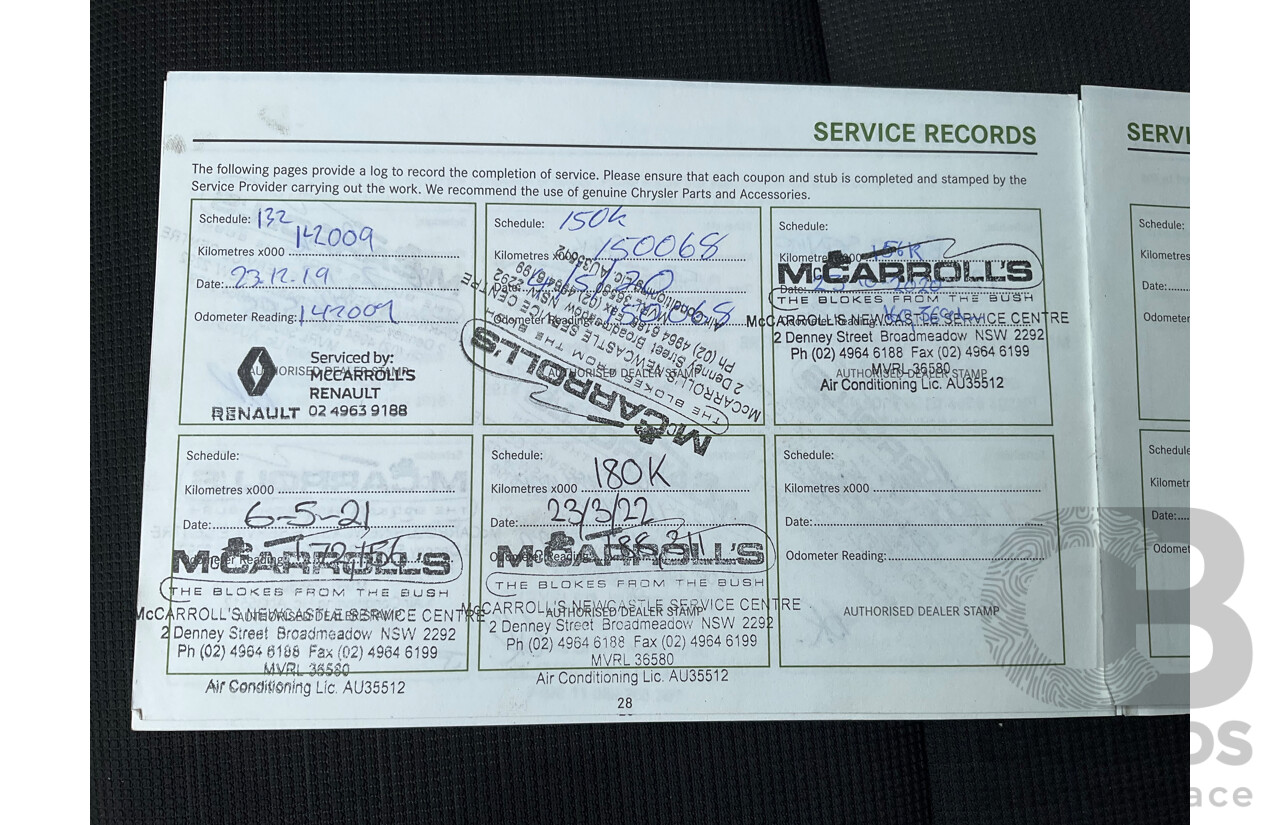 6/2012 Jeep Grand Cherokee Laredo (4x4) WK MY12 4d Wagon True Blue Pearl V6 3.6L