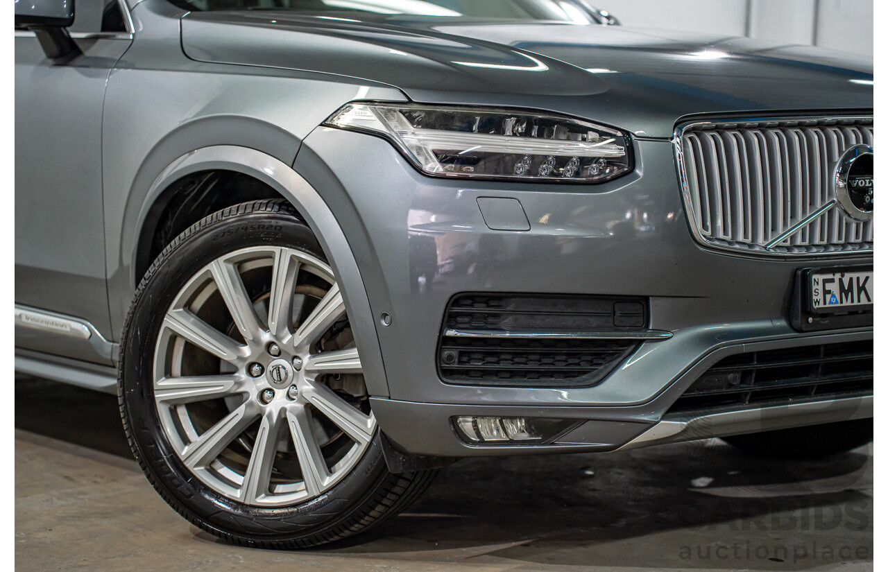 7/2015 Volvo Xc90 D5 2.0 Inscription 256 MY16 4d Wagon Osmium Grey Metallic Twin Turbo Diesel 2.0L - 7 Seater