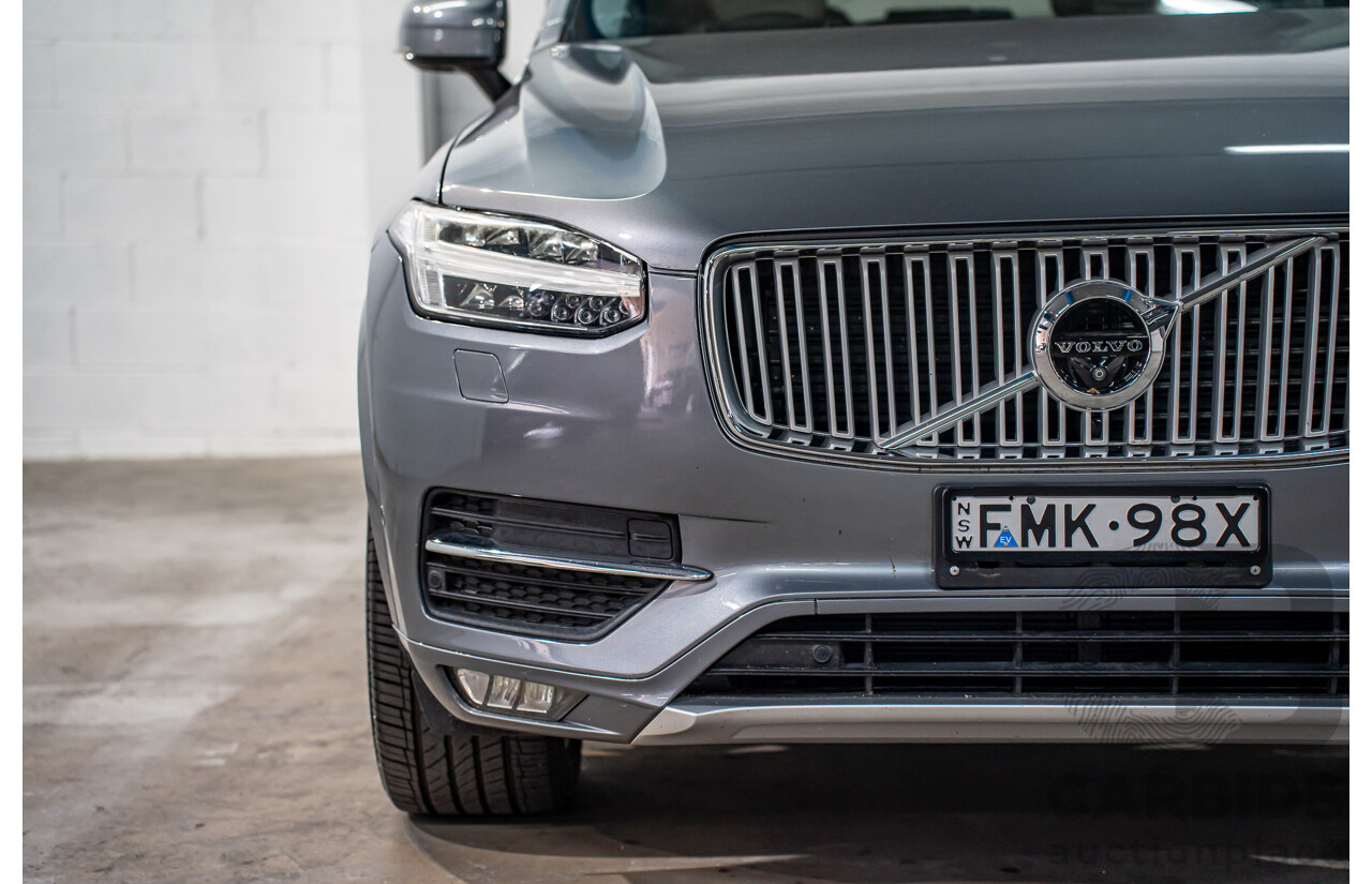 7/2015 Volvo Xc90 D5 2.0 Inscription 256 MY16 4d Wagon Osmium Grey Metallic Twin Turbo Diesel 2.0L - 7 Seater