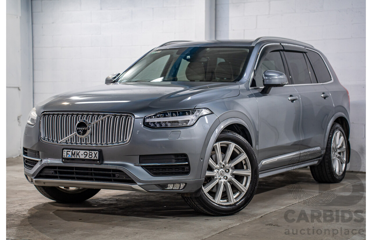 7/2015 Volvo Xc90 D5 2.0 Inscription 256 MY16 4d Wagon Osmium Grey Metallic Twin Turbo Diesel 2.0L - 7 Seater