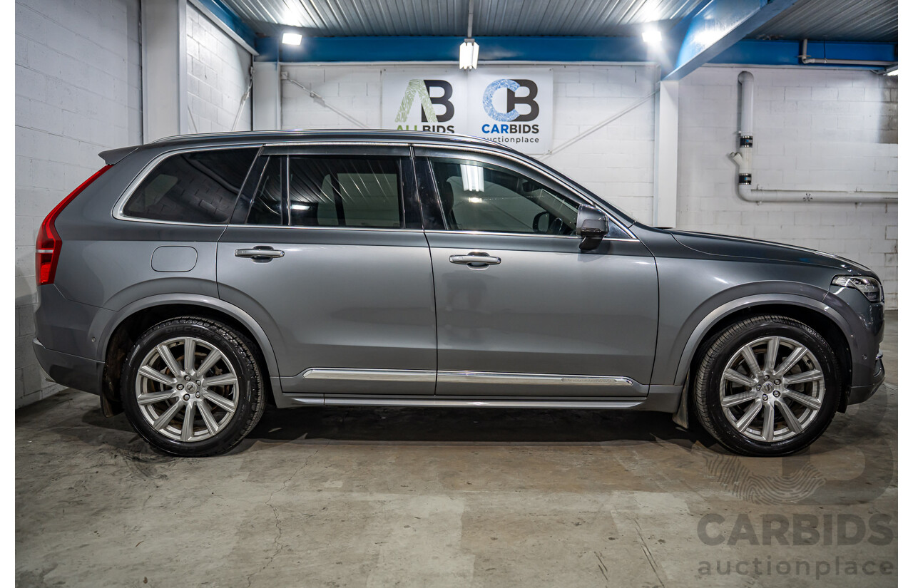 7/2015 Volvo Xc90 D5 2.0 Inscription 256 MY16 4d Wagon Osmium Grey Metallic Twin Turbo Diesel 2.0L - 7 Seater
