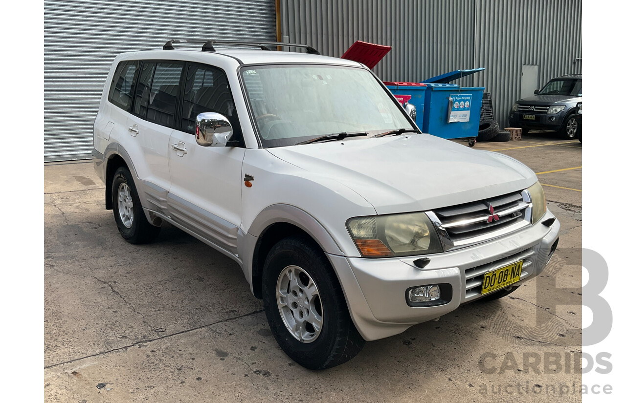 8/2000 Mitsubishi Pajero Exceed GLS LWB (4x4) NL 4d Wagon White 3.5L