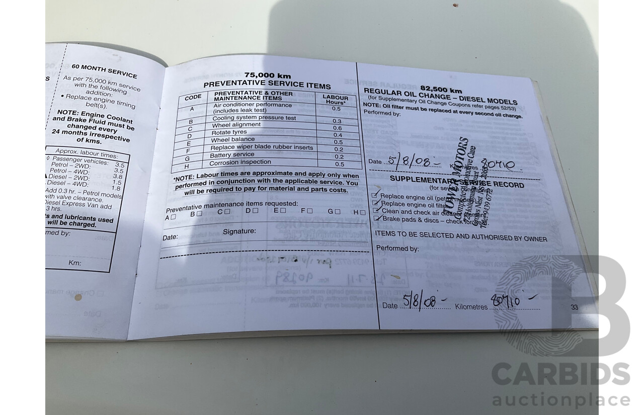 8/2000 Mitsubishi Pajero Exceed GLS LWB (4x4) NL 4d Wagon White 3.5L