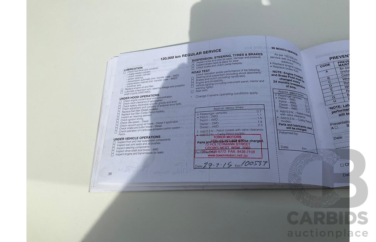 8/2000 Mitsubishi Pajero Exceed GLS LWB (4x4) NL 4d Wagon White 3.5L