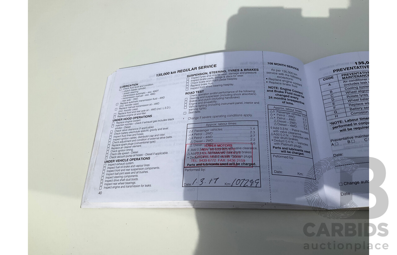 8/2000 Mitsubishi Pajero Exceed GLS LWB (4x4) NL 4d Wagon White 3.5L