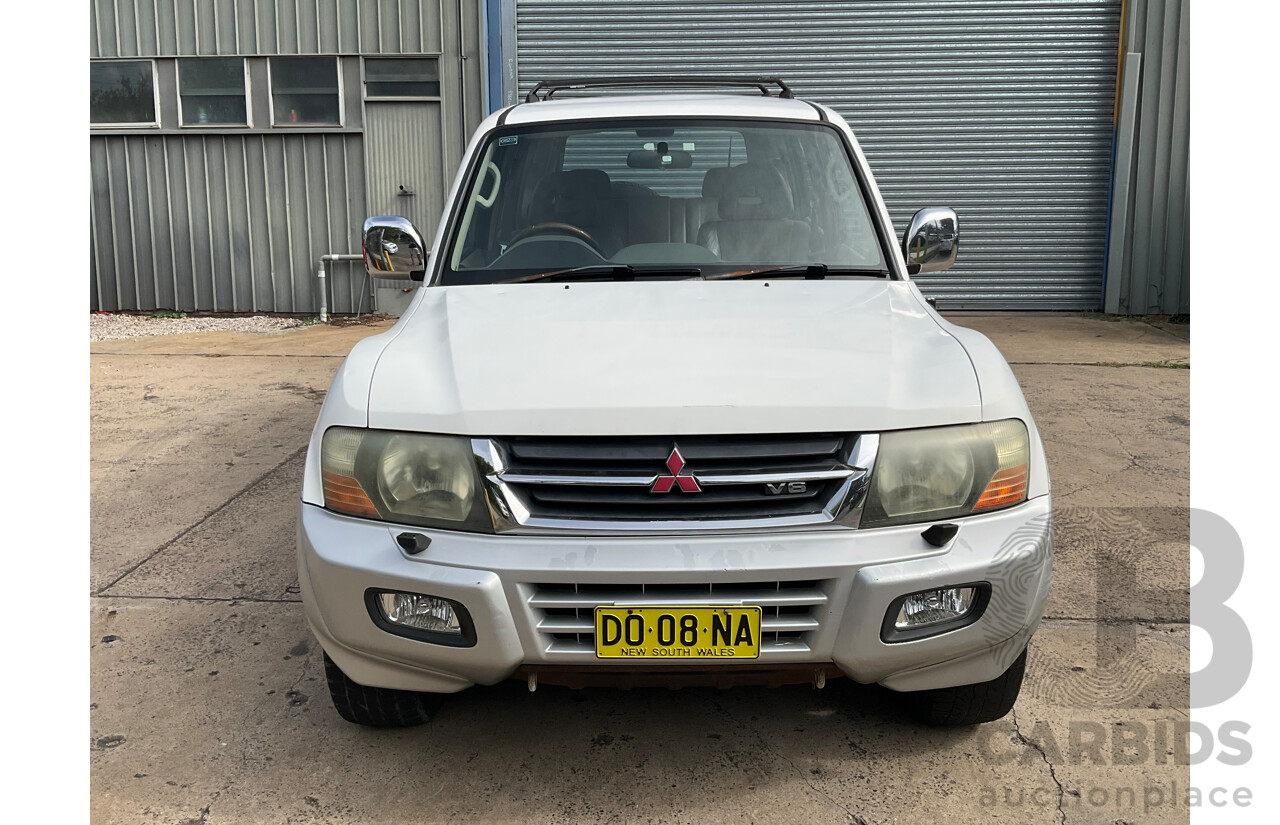 8/2000 Mitsubishi Pajero Exceed GLS LWB (4x4) NL 4d Wagon White 3.5L