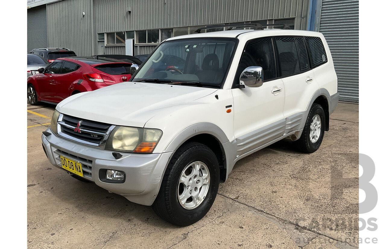 8/2000 Mitsubishi Pajero Exceed GLS LWB (4x4) NL 4d Wagon White 3.5L