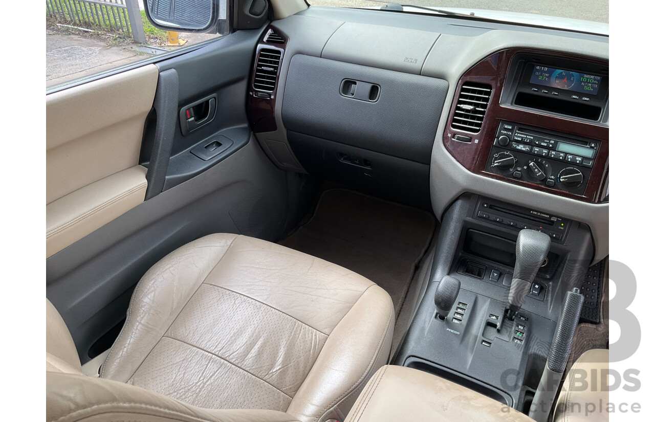 8/2000 Mitsubishi Pajero Exceed GLS LWB (4x4) NL 4d Wagon White 3.5L
