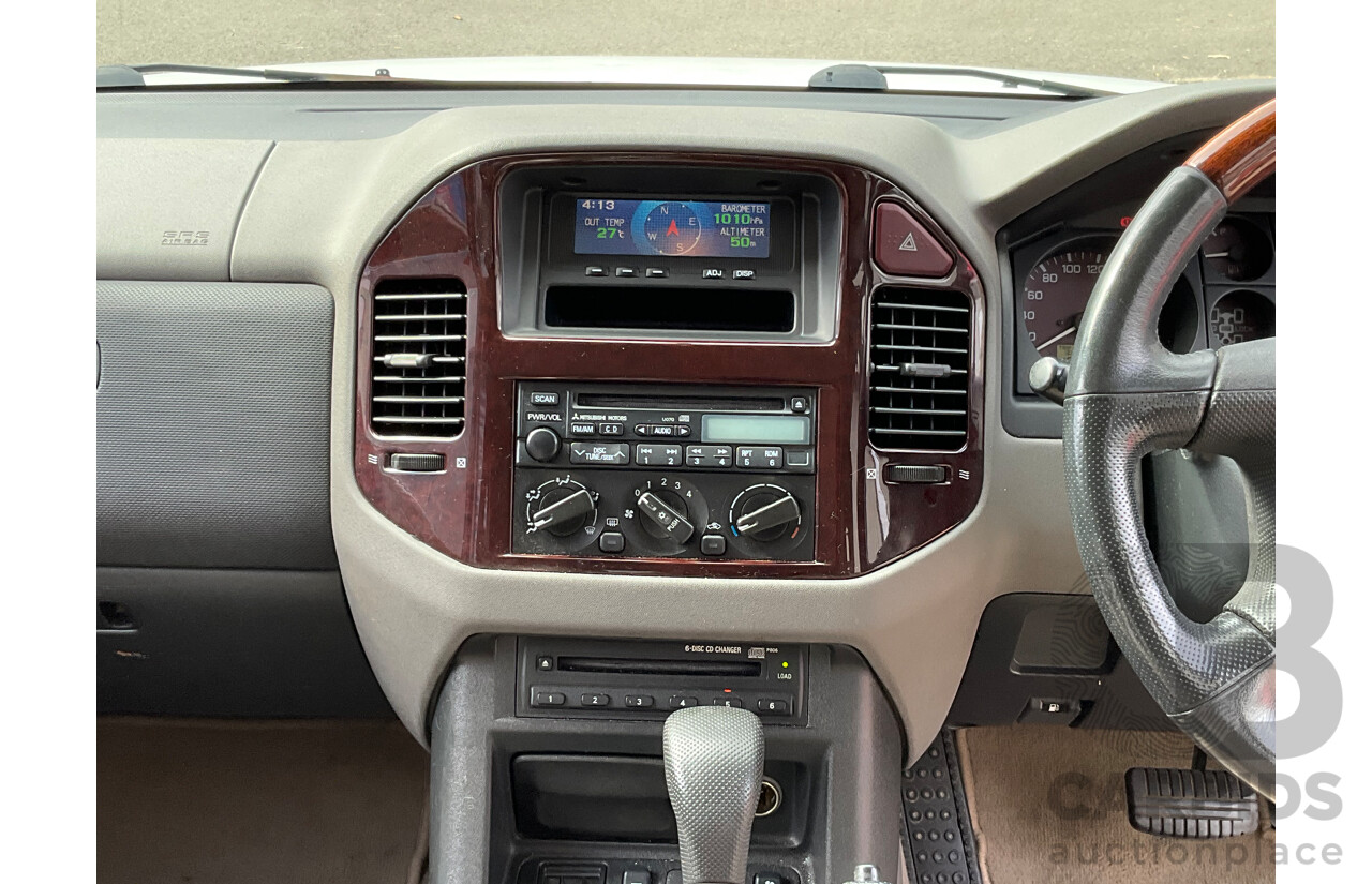 8/2000 Mitsubishi Pajero Exceed GLS LWB (4x4) NL 4d Wagon White 3.5L