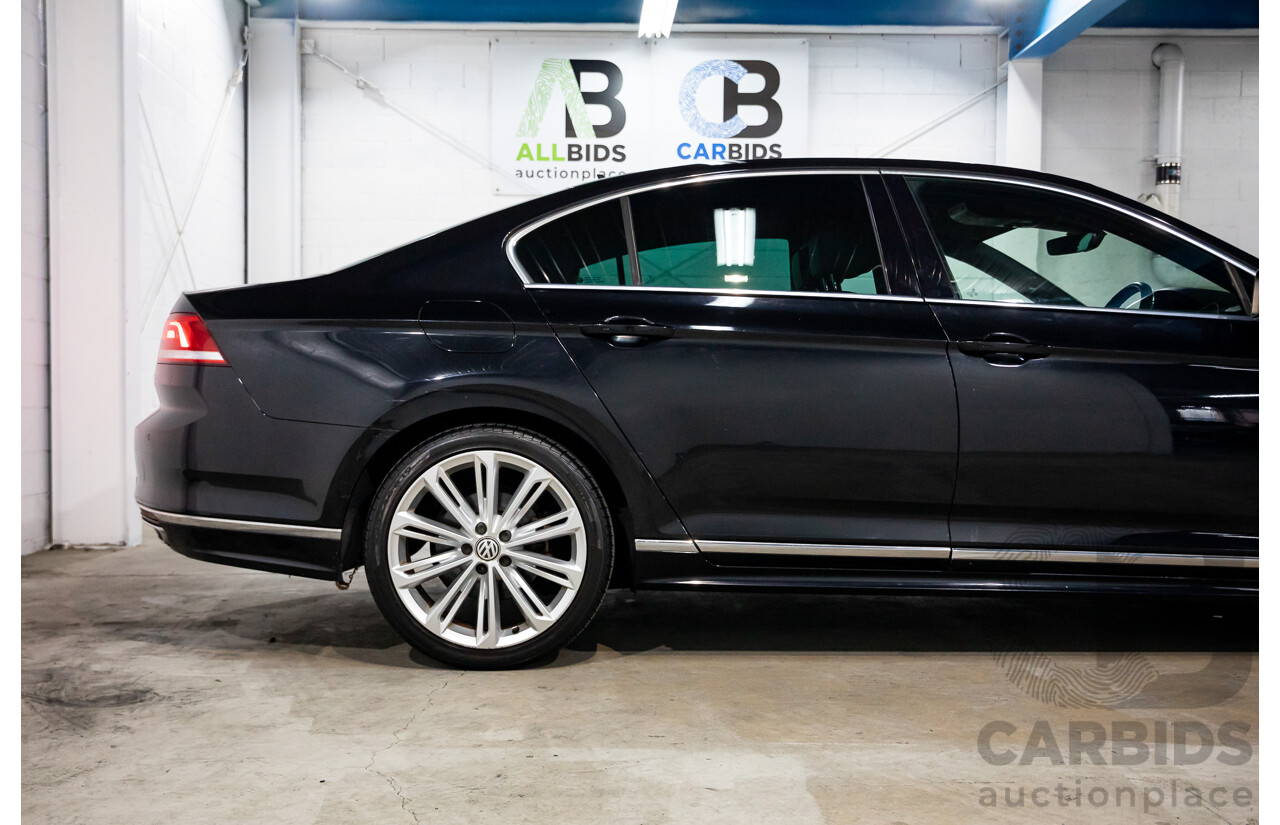 07/2016 Volkswagen Passat 132 TSI Comfortline (FWD) 3C MY16 4d Wagon Deep Black Pearl Turbo 1.8L