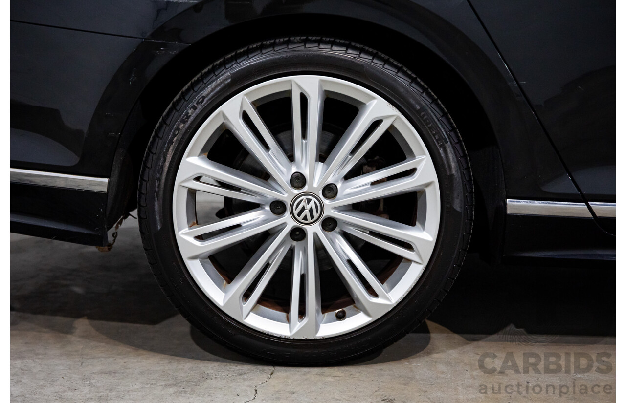 07/2016 Volkswagen Passat 132 TSI Comfortline (FWD) 3C MY16 4d Wagon Deep Black Pearl Turbo 1.8L