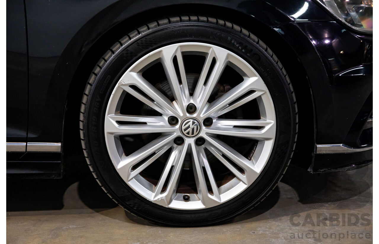 07/2016 Volkswagen Passat 132 TSI Comfortline (FWD) 3C MY16 4d Wagon Deep Black Pearl Turbo 1.8L