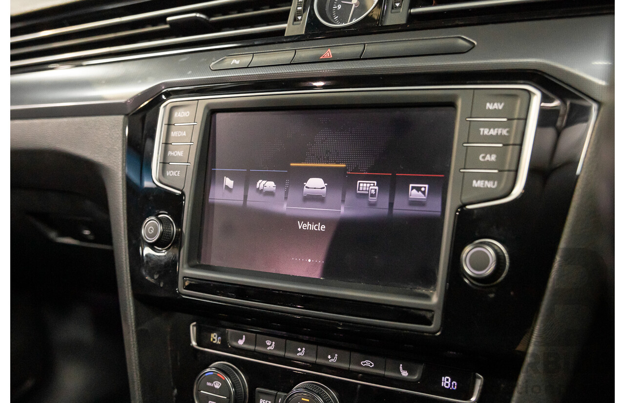 07/2016 Volkswagen Passat 132 TSI Comfortline (FWD) 3C MY16 4d Wagon Deep Black Pearl Turbo 1.8L