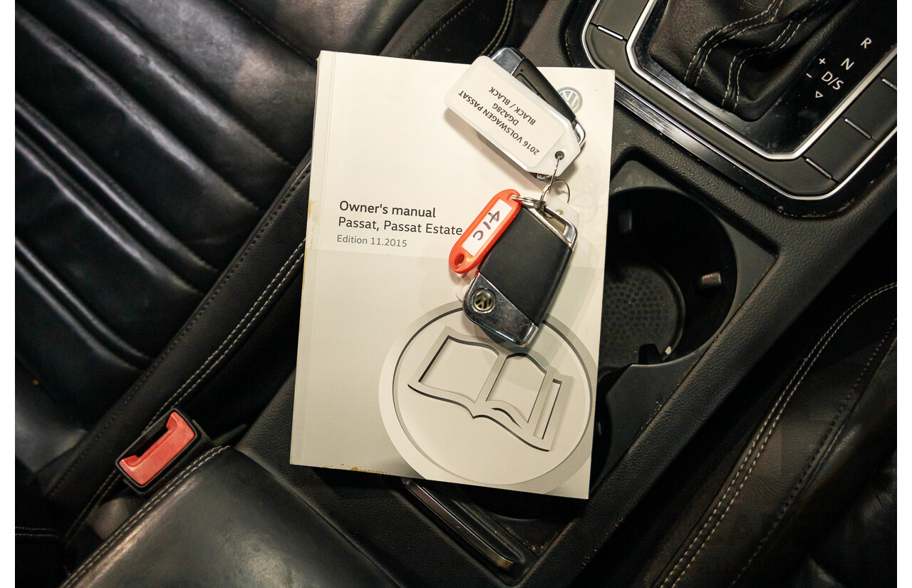 07/2016 Volkswagen Passat 132 TSI Comfortline (FWD) 3C MY16 4d Wagon Deep Black Pearl Turbo 1.8L