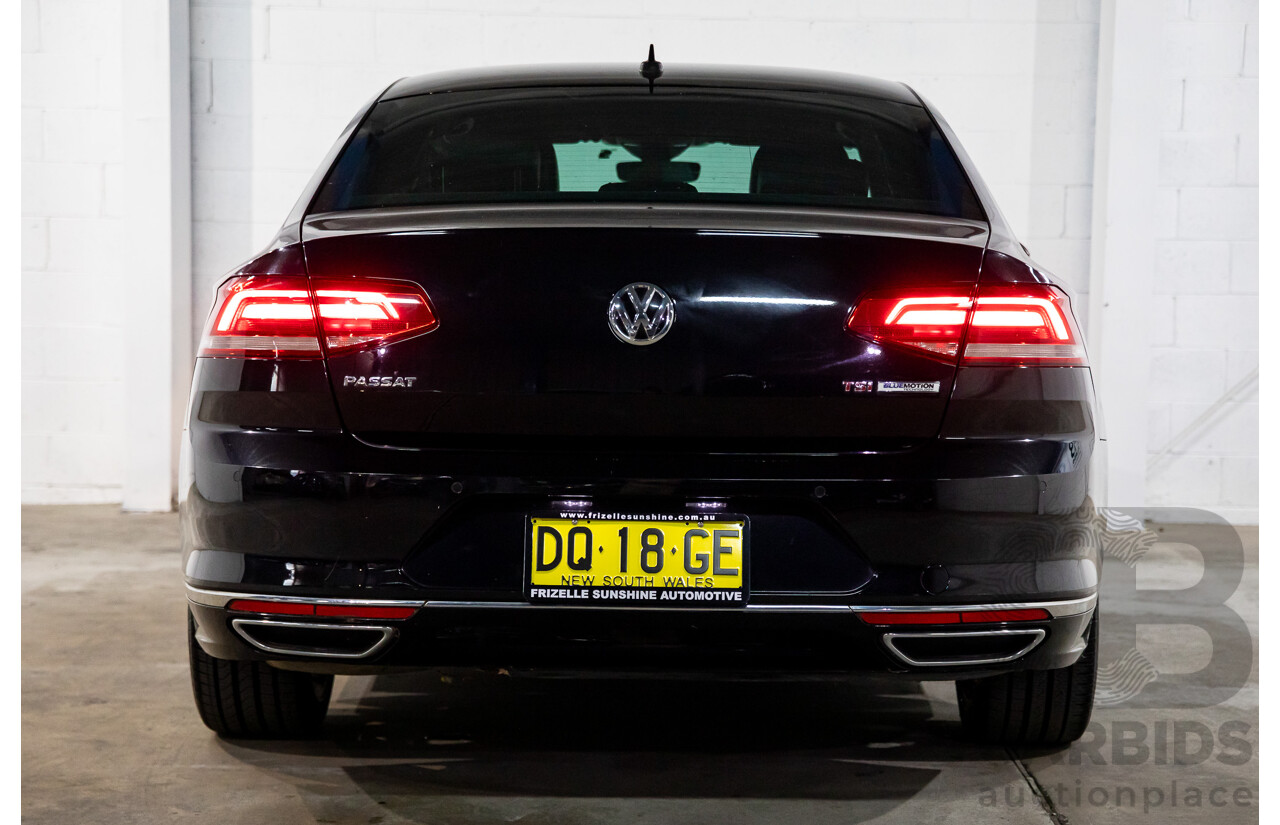 07/2016 Volkswagen Passat 132 TSI Comfortline (FWD) 3C MY16 4d Wagon Deep Black Pearl Turbo 1.8L