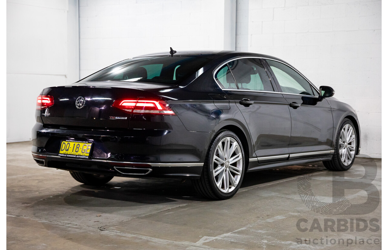 07/2016 Volkswagen Passat 132 TSI Comfortline (FWD) 3C MY16 4d Wagon Deep Black Pearl Turbo 1.8L