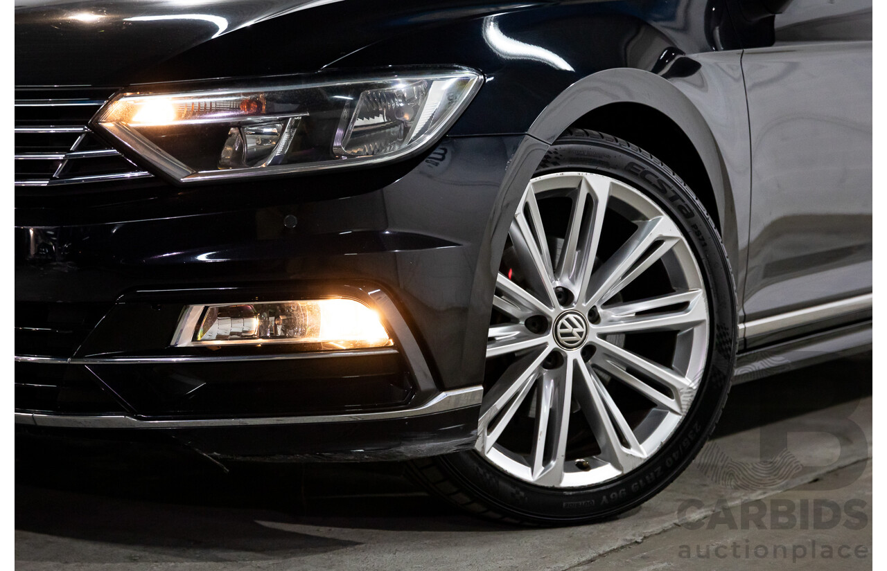 07/2016 Volkswagen Passat 132 TSI Comfortline (FWD) 3C MY16 4d Wagon Deep Black Pearl Turbo 1.8L