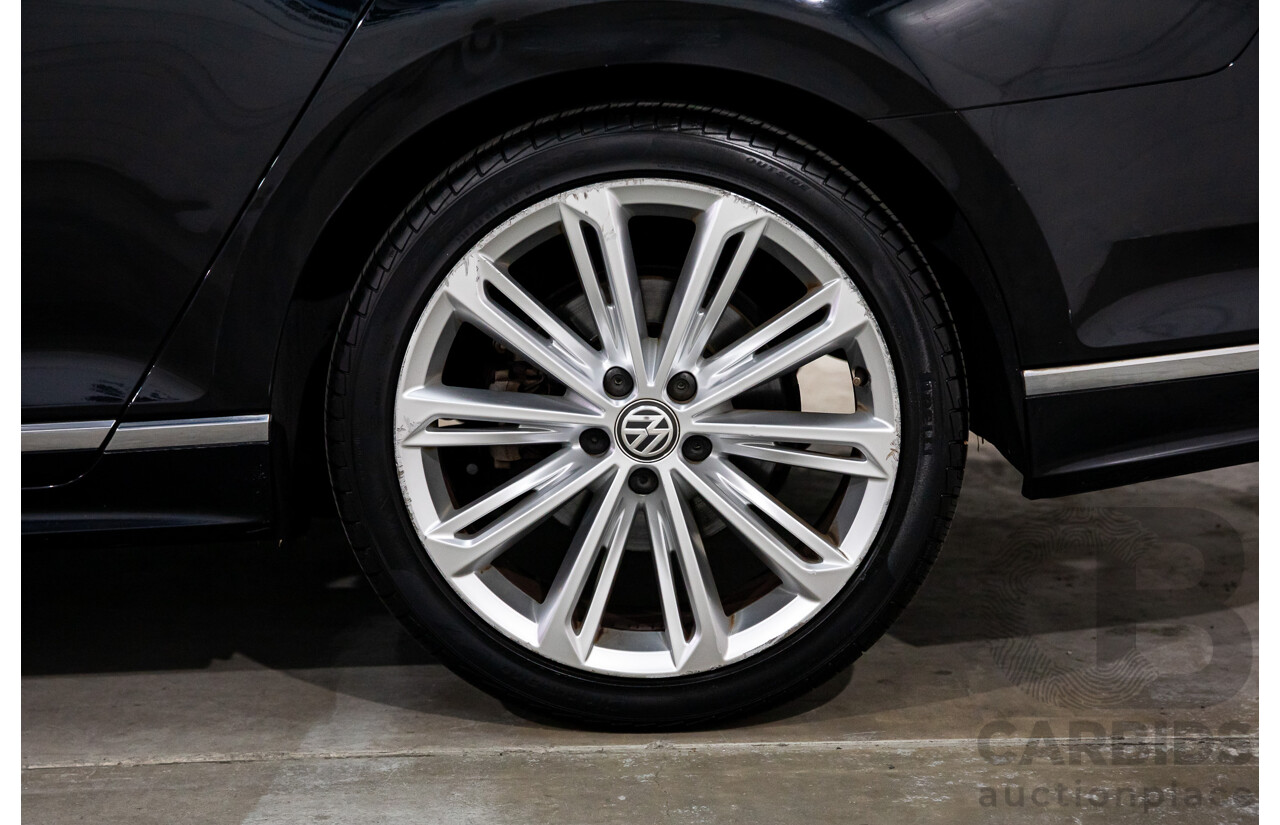 07/2016 Volkswagen Passat 132 TSI Comfortline (FWD) 3C MY16 4d Wagon Deep Black Pearl Turbo 1.8L