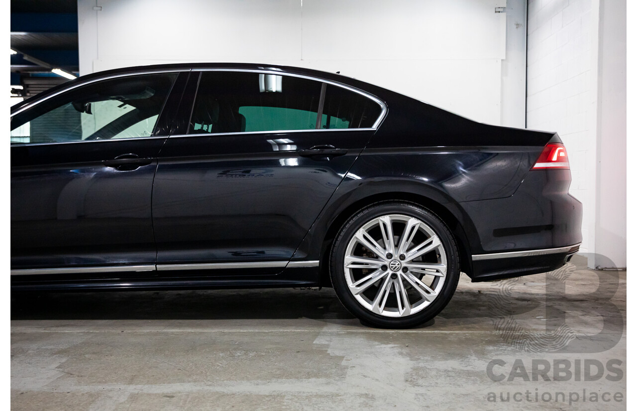 07/2016 Volkswagen Passat 132 TSI Comfortline (FWD) 3C MY16 4d Wagon Deep Black Pearl Turbo 1.8L