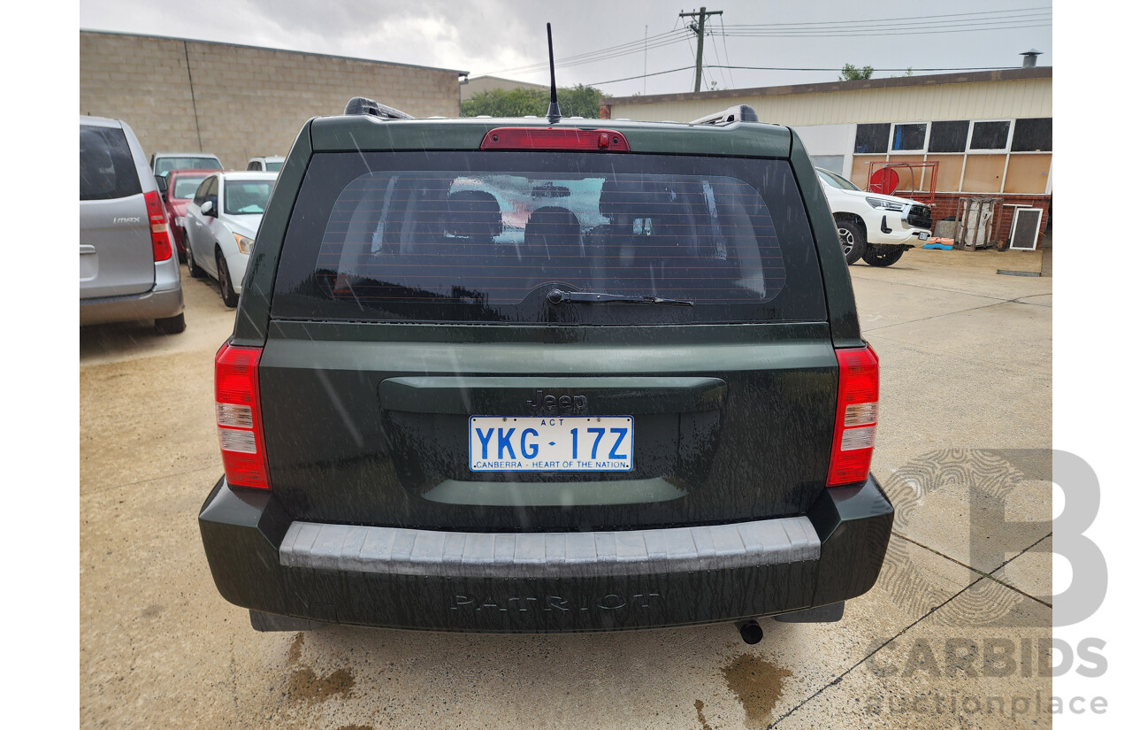 4/2010 Jeep Patriot Sport MK 4d Wagon Green 2.4L