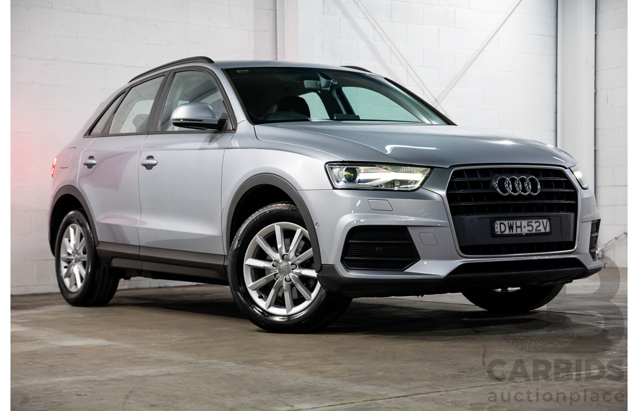 02/2016 Audi Q3 1.4 TFSI (110kW) FWD 8U MY15 4D Wagon Floret Silver Turbo 1.4L