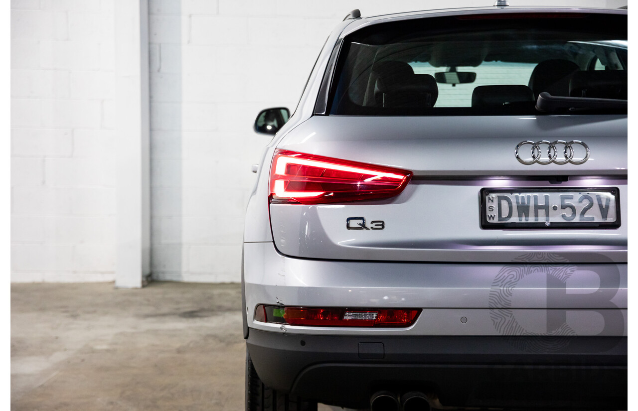 02/2016 Audi Q3 1.4 TFSI (110kW) FWD 8U MY15 4D Wagon Floret Silver Turbo 1.4L