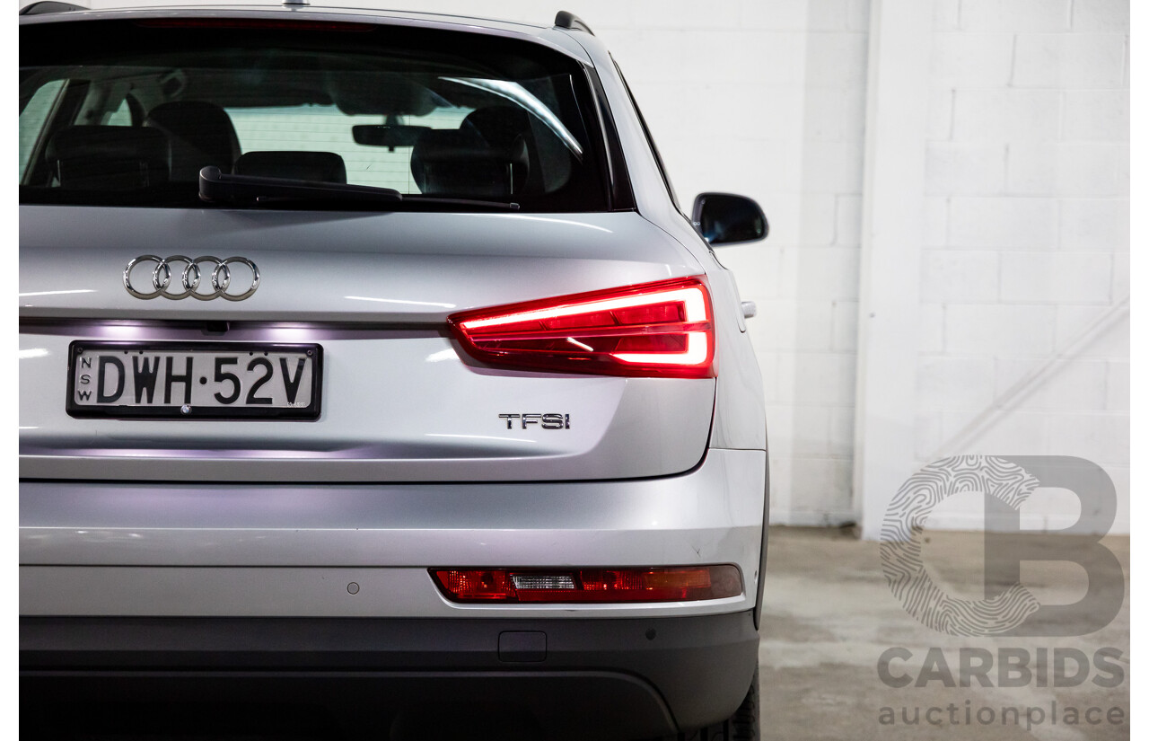 02/2016 Audi Q3 1.4 TFSI (110kW) FWD 8U MY15 4D Wagon Floret Silver Turbo 1.4L