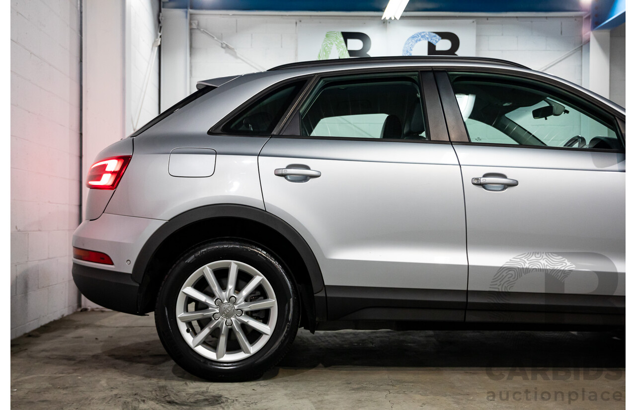 02/2016 Audi Q3 1.4 TFSI (110kW) FWD 8U MY15 4D Wagon Floret Silver Turbo 1.4L