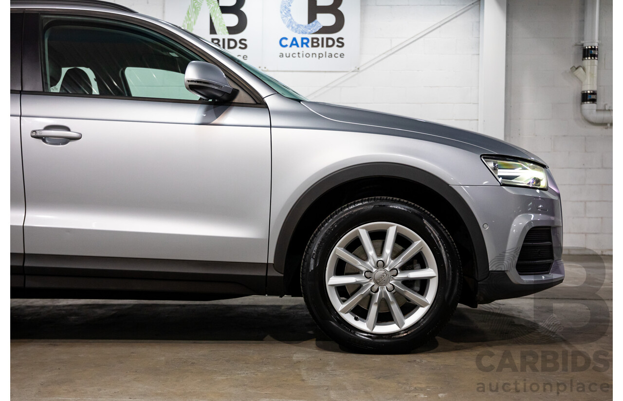 02/2016 Audi Q3 1.4 TFSI (110kW) FWD 8U MY15 4D Wagon Floret Silver Turbo 1.4L