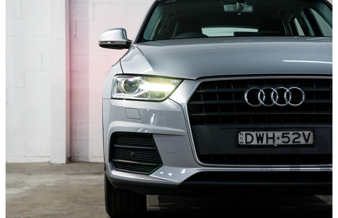 02/2016 Audi Q3 1.4 TFSI (110kW) FWD 8U MY15 4D Wagon Floret Silver Turbo 1.4L