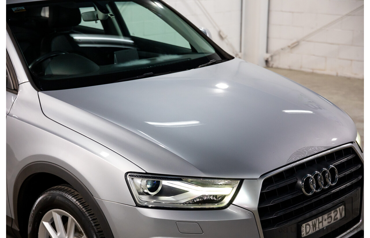 02/2016 Audi Q3 1.4 TFSI (110kW) FWD 8U MY15 4D Wagon Floret Silver Turbo 1.4L