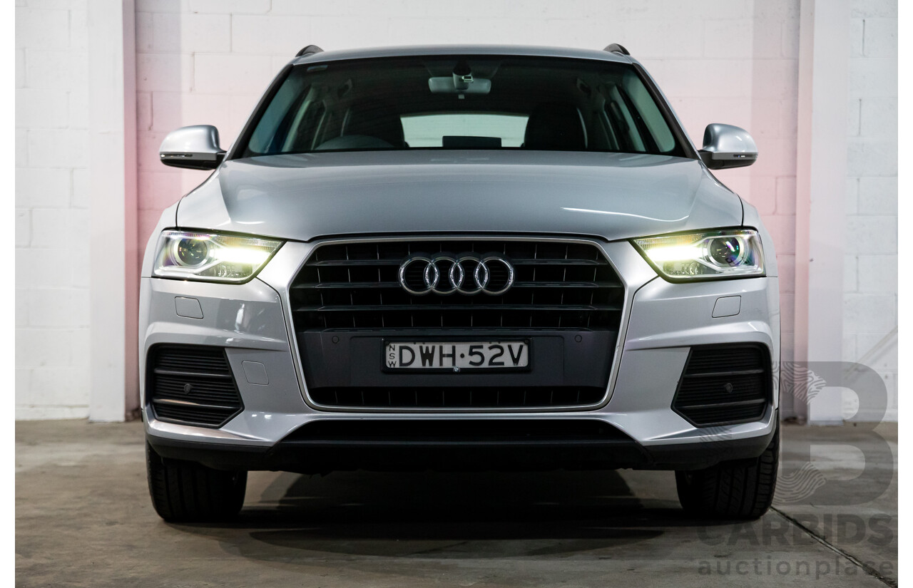 02/2016 Audi Q3 1.4 TFSI (110kW) FWD 8U MY15 4D Wagon Floret Silver Turbo 1.4L