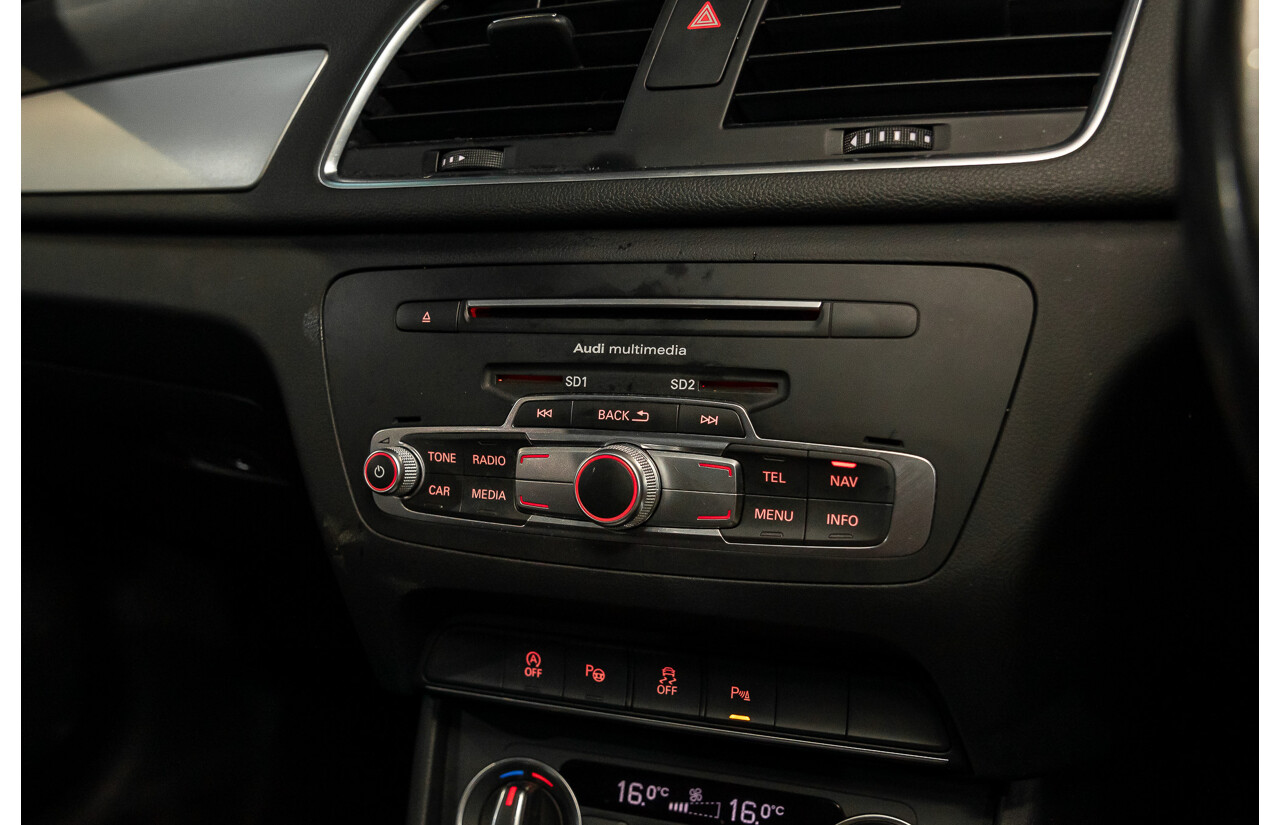 02/2016 Audi Q3 1.4 TFSI (110kW) FWD 8U MY15 4D Wagon Floret Silver Turbo 1.4L