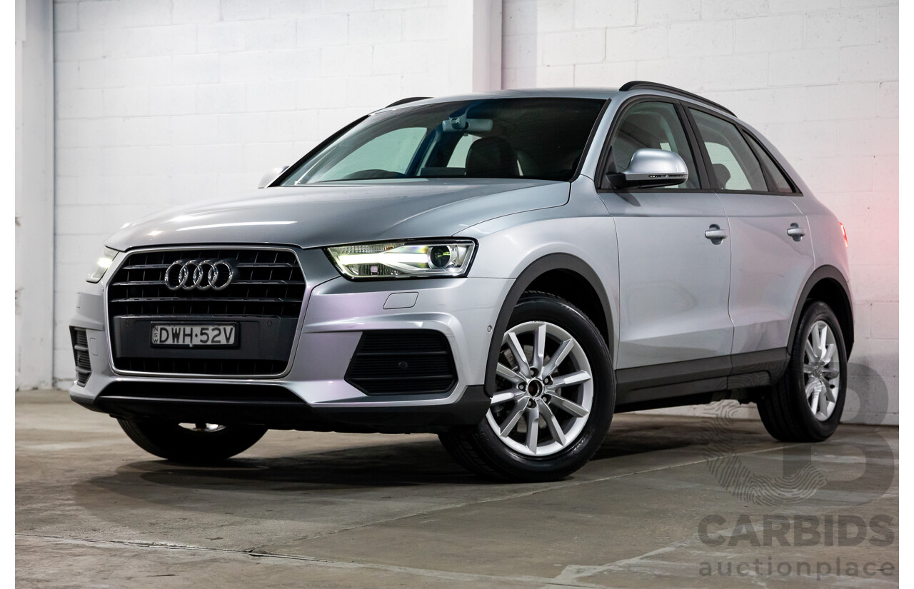 02/2016 Audi Q3 1.4 TFSI (110kW) FWD 8U MY15 4D Wagon Floret Silver Turbo 1.4L
