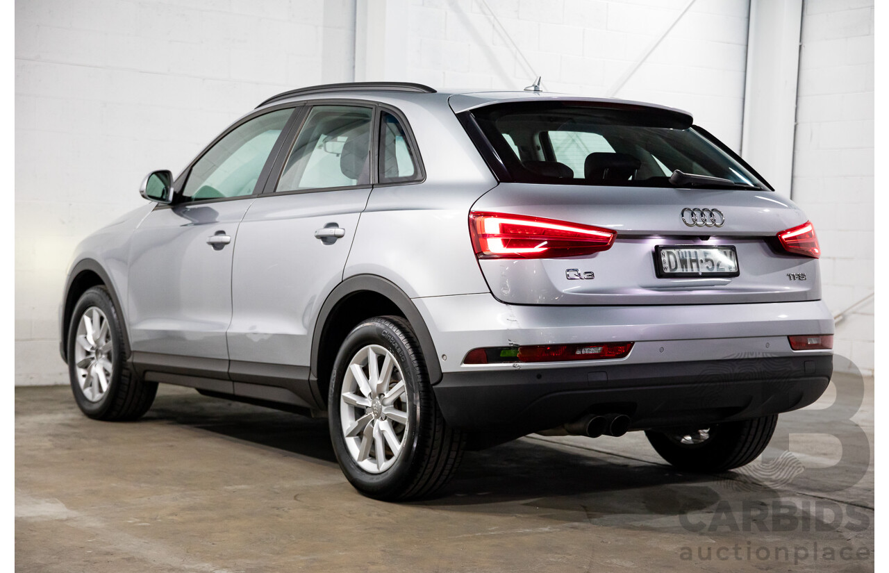 02/2016 Audi Q3 1.4 TFSI (110kW) FWD 8U MY15 4D Wagon Floret Silver Turbo 1.4L
