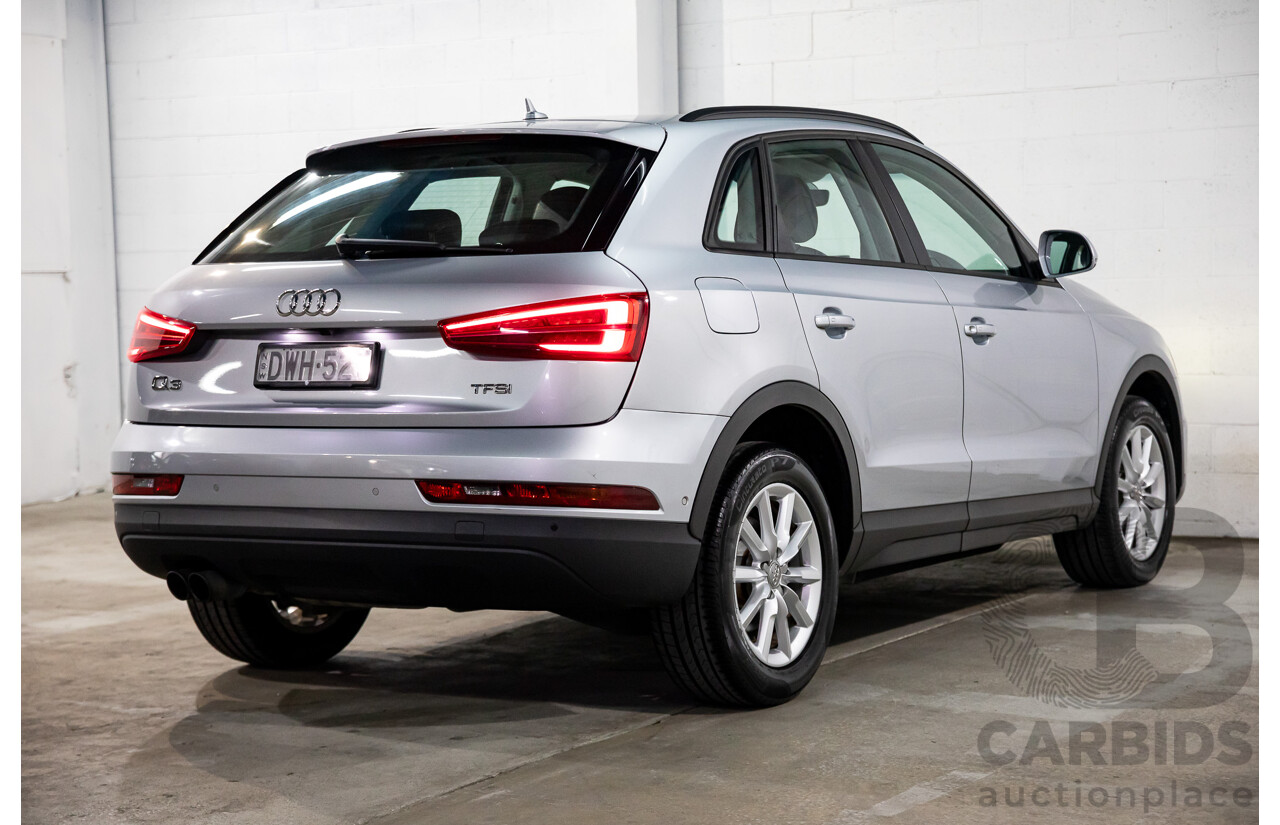 02/2016 Audi Q3 1.4 TFSI (110kW) FWD 8U MY15 4D Wagon Floret Silver Turbo 1.4L