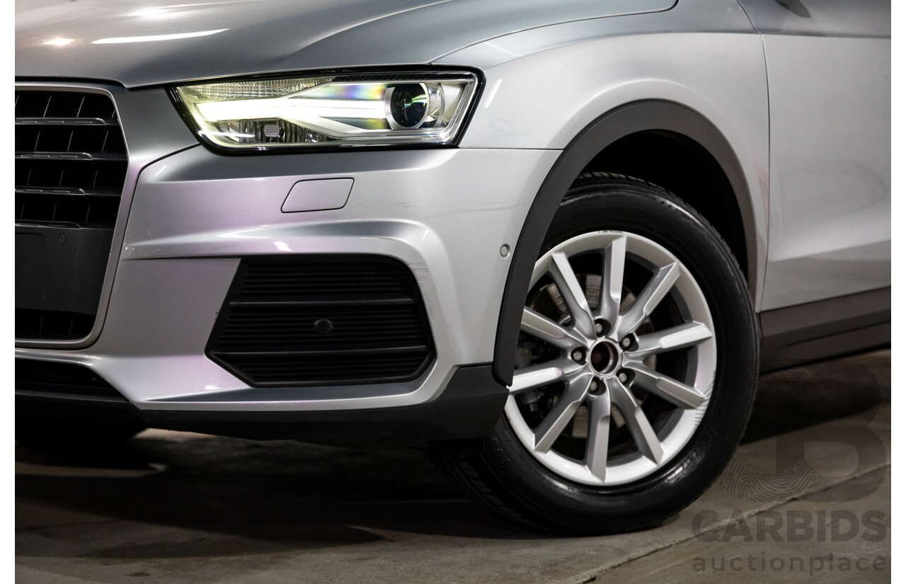 02/2016 Audi Q3 1.4 TFSI (110kW) FWD 8U MY15 4D Wagon Floret Silver Turbo 1.4L