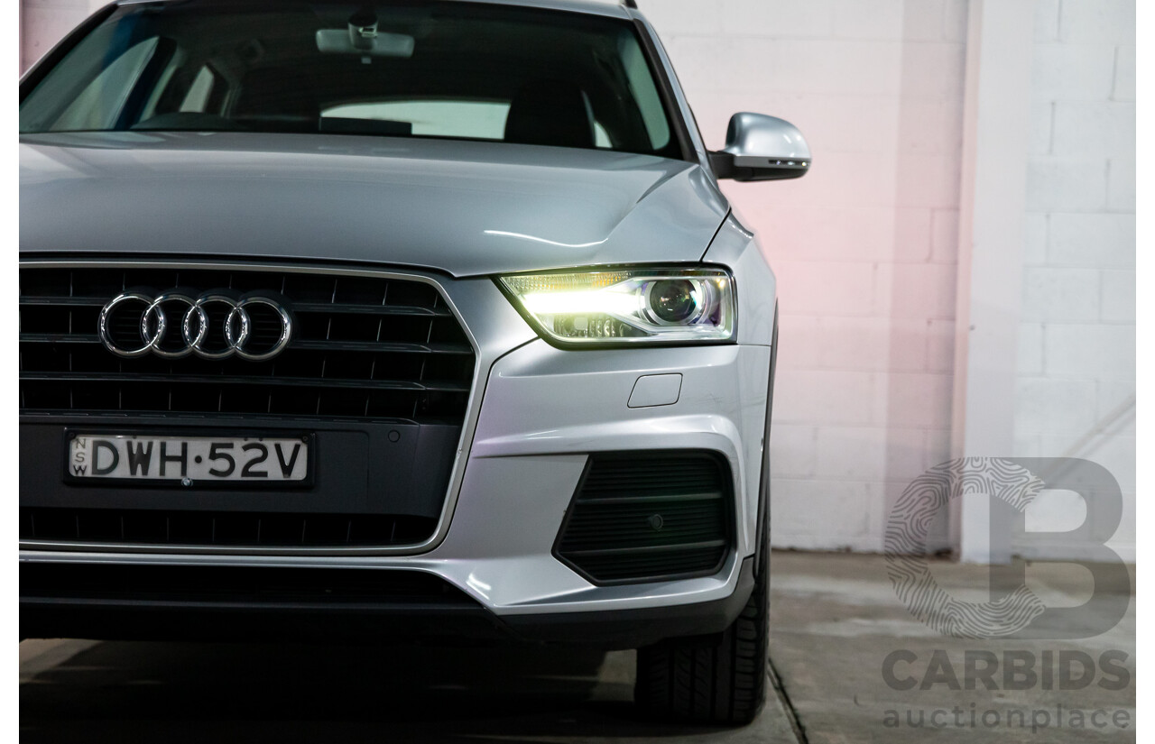 02/2016 Audi Q3 1.4 TFSI (110kW) FWD 8U MY15 4D Wagon Floret Silver Turbo 1.4L