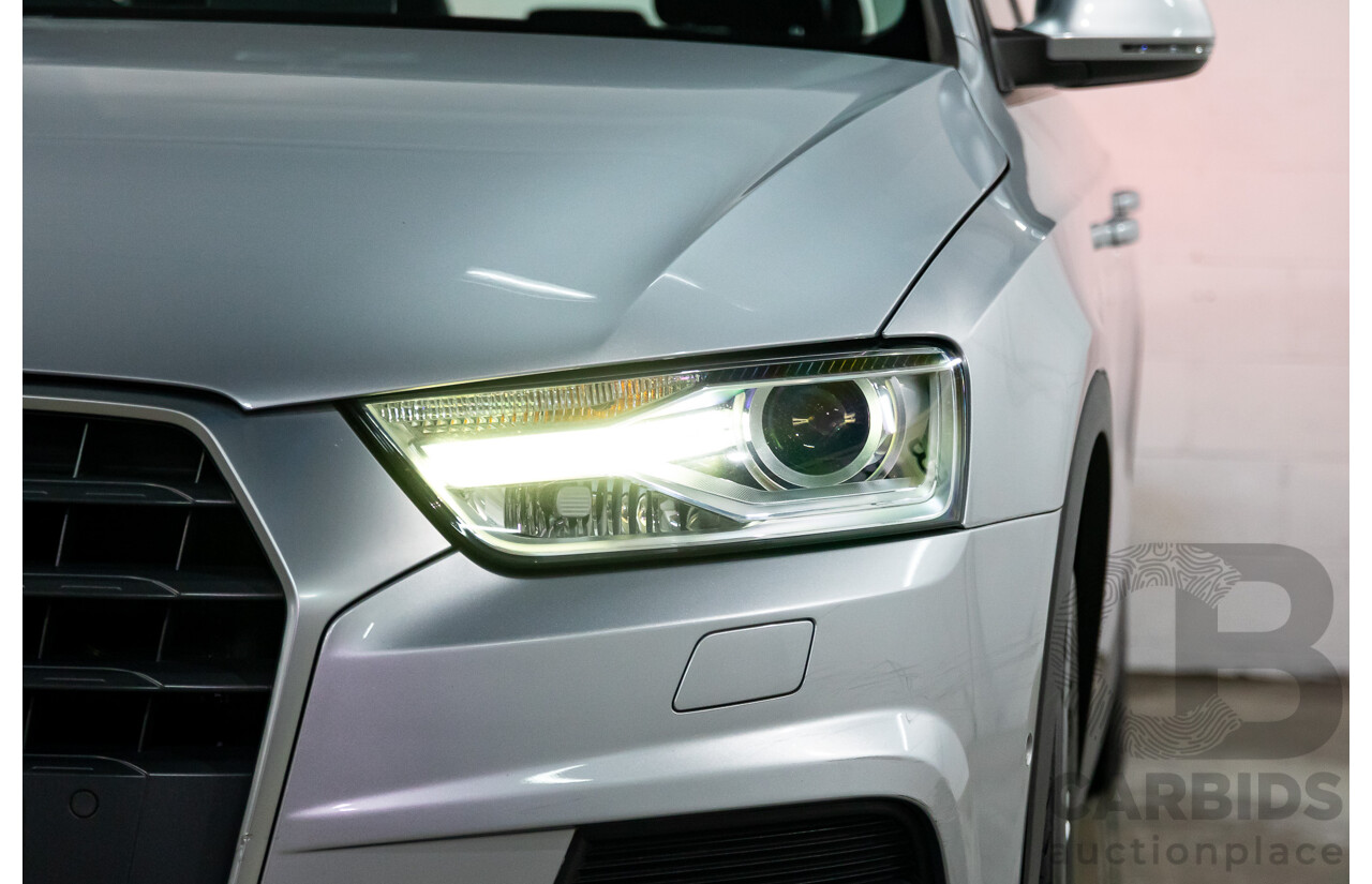 02/2016 Audi Q3 1.4 TFSI (110kW) FWD 8U MY15 4D Wagon Floret Silver Turbo 1.4L