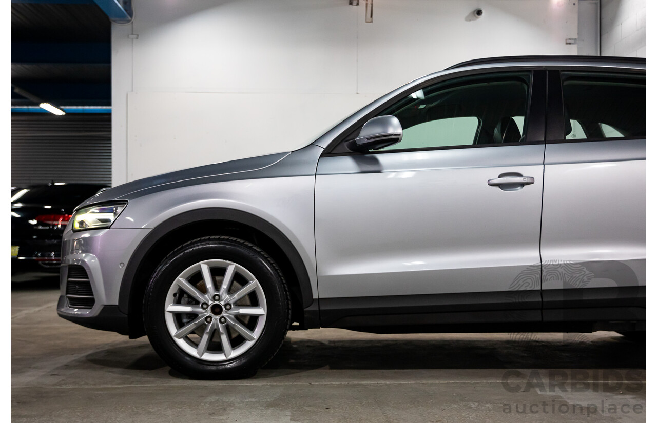 02/2016 Audi Q3 1.4 TFSI (110kW) FWD 8U MY15 4D Wagon Floret Silver Turbo 1.4L