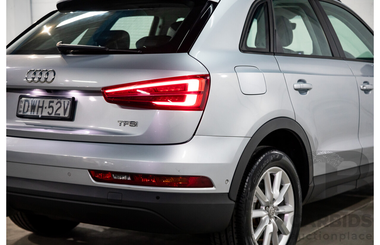 02/2016 Audi Q3 1.4 TFSI (110kW) FWD 8U MY15 4D Wagon Floret Silver Turbo 1.4L