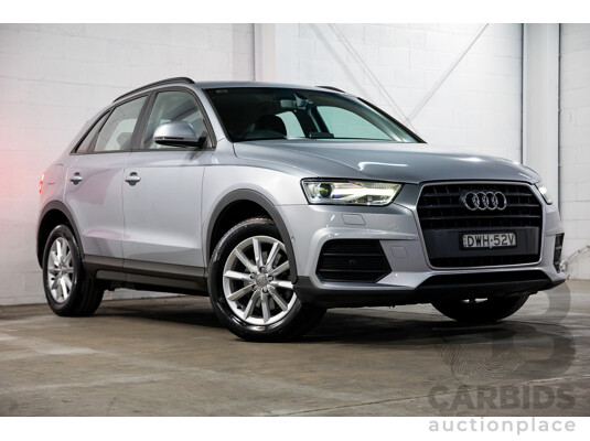 02/2016 Audi Q3 1.4 TFSI (110kW) FWD 8U MY15 4D Wagon Floret Silver Turbo 1.4L