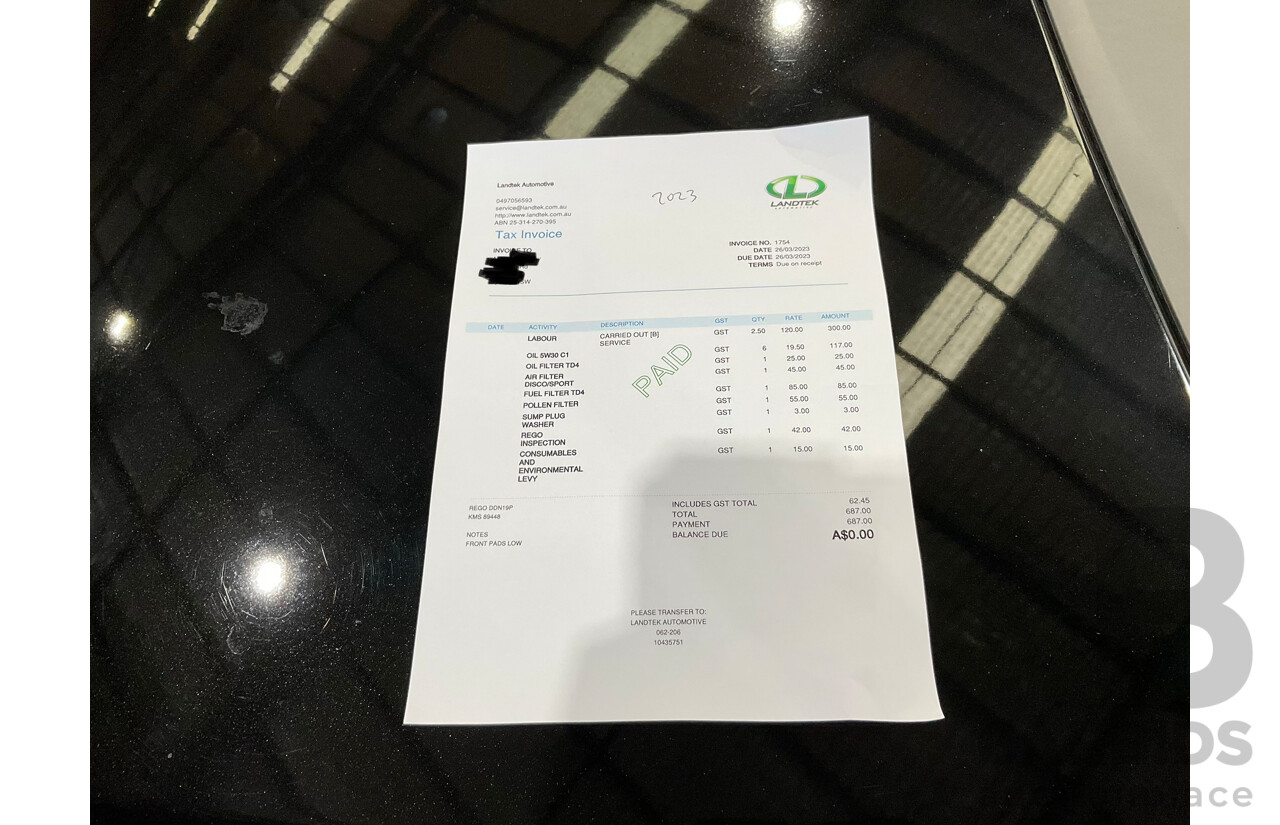 01/2016 Land Rover Discovery Sport Td4 HSE (AWD) LC MY16.5 4d Wagon Santorini Black Metallic Turbo Diesel 2.2L