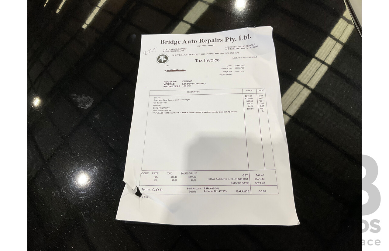 01/2016 Land Rover Discovery Sport Td4 HSE (AWD) LC MY16.5 4d Wagon Santorini Black Metallic Turbo Diesel 2.2L