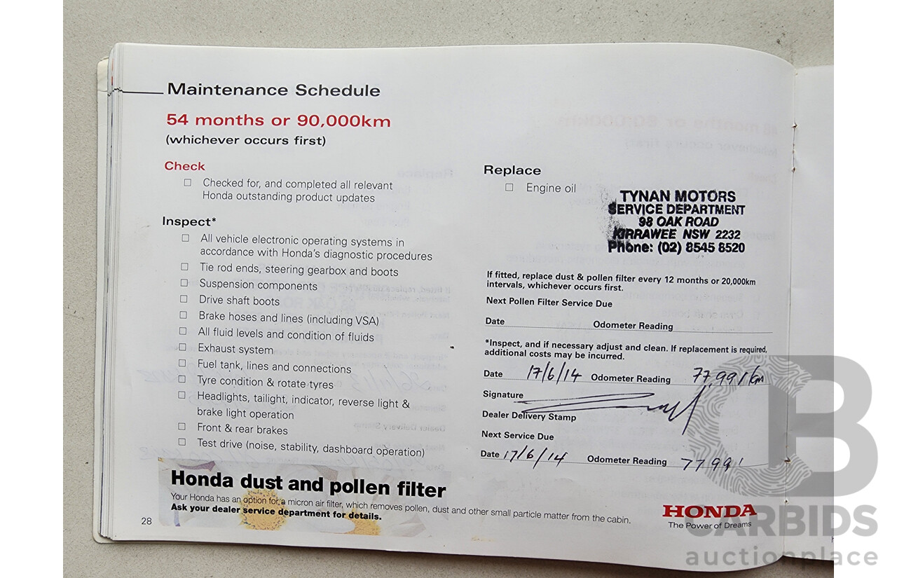 8/2010 Honda Accord VTi 50 MY10 4d Sedan Grey 2.4L